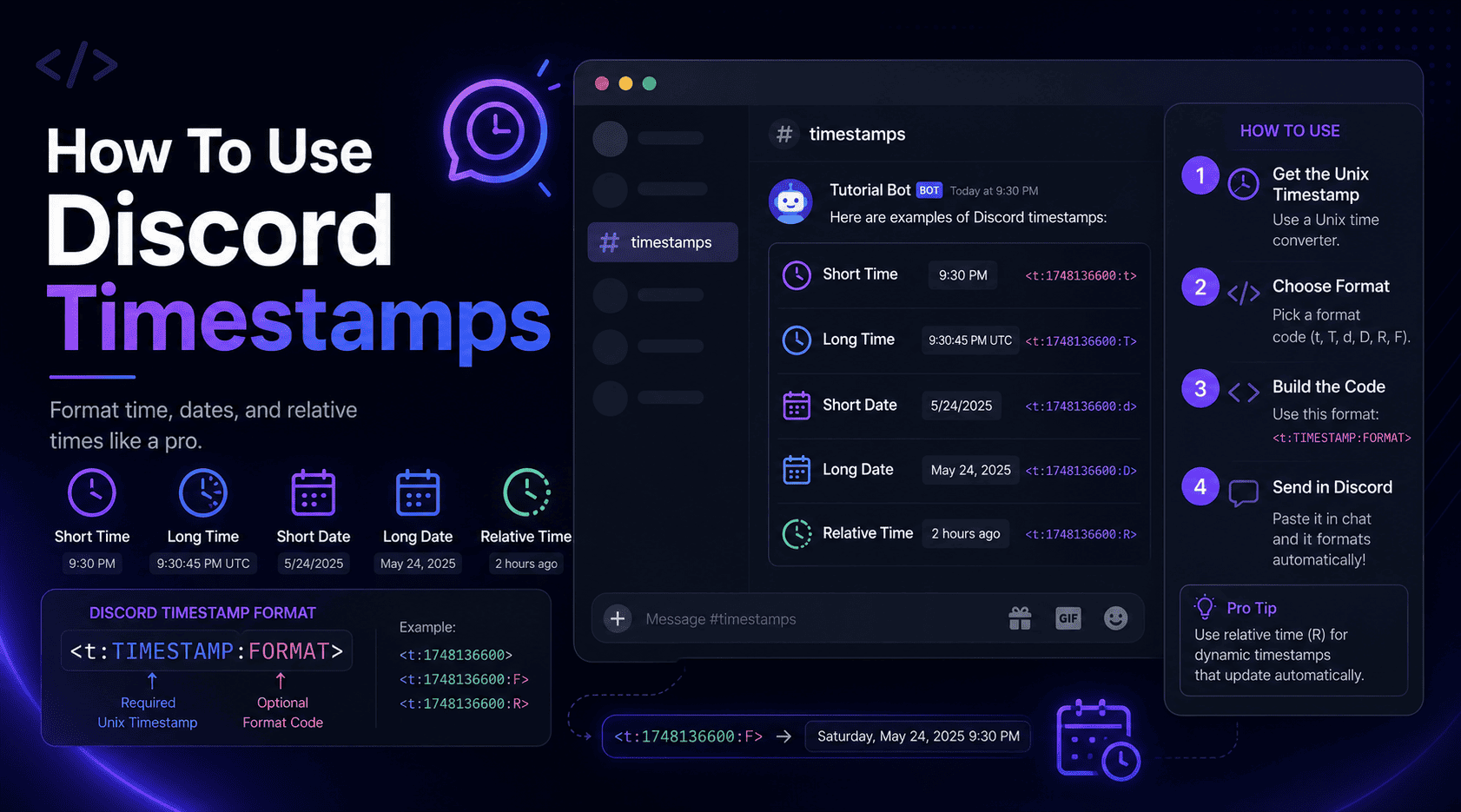 How to use Discord timestamps guide